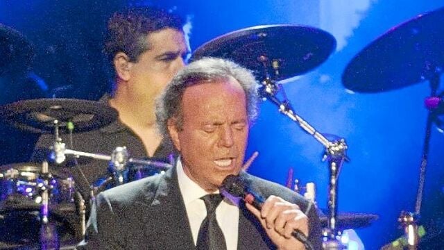 El cantante, durante un concierto