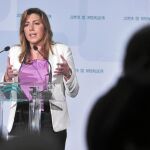 La presidenta de la Junta, Susana Díaz, en San Telmo