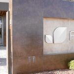 La sede central de la compañía de infraestructuras durante el segundo registro practicado por orden judicial