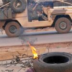 Tropas francesas en una calle de Bangui, ayer
