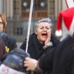 Protesta de empleados públicos en Barcelona