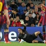 La semana pasada Víctor Valdés se rompió el ligamento cruzado anterior de la rodilla derecha