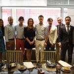 En la imagen, de izquierda a derecha: Patricia Navarro, Pablo Saugar «Pirri», Juan del Álamo, Cristina Sánchez, Finito de Córdoba, Andrés Romero, José y Jorge Cutiño e Ismael del Prado