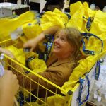 Una de las participantes en el juego del escondite celebrado el pasado verano en Wilrijk