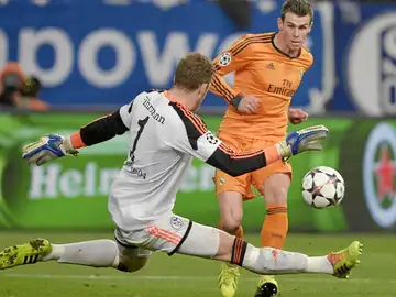 Bale remató con la izquierda su segundo gol de la noche después de recibir un pase de Sergio Ramos Bale remató con la izquierda su segundo gol de la noche después de recibir un pase de Sergio Ramos