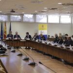 Reunión con carácter de urgencia de la Comisión Antiviolencia celebrada esta mañana.