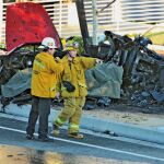 Así quedó el Porsche en el que viajaba Paul Walker
