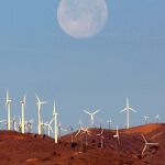 Parque eólico en el desierto de Mojave, en Estados Unidos, en que se ha realizado el experimento.