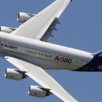 El superjumbo A380 de Airbus tiene capacidad para hasta 853 pasajeros