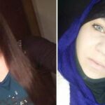 Imagen de la joven Sabina Selimovic, a la izquierda con aspecto occidental y a la derecha con la cabeza cubierta. de su conversión al Islam.