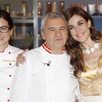 La presentadora Raquel Sánchez Silva y el cocinero Paco Torreblanca.
