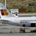 Una aeronave de Iberia en el aeropuerto Adolfo Suárez Madrid-Barajas.
