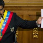 Nicolás Maduro, durante un discurso en la Asamblea Nacional en Caracas (Venezuela).
