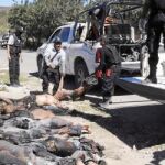 Los cadáveres de los 11 jóvenes abandonados en la carretera de Chilapa al suroeste de México