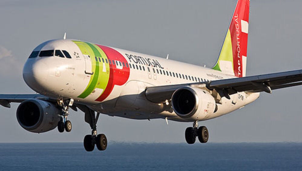 Uno de los aviones de la aerolínea TAP