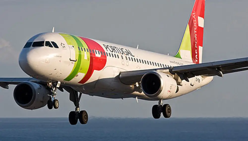 Uno de los aviones de la aerolínea TAP