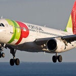 Uno de los aviones de la aerolínea TAP