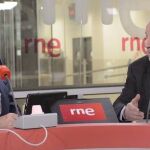 Luis del Olmo y Vicente del Bosque, durante la entrevista