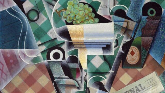 Fotografía facilitada por Christie's de la obra del pintor español Juan Gris "Nature morte à la nappe à correaux", vendida hoy en Londres