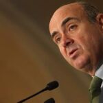 De Guindos duante su intervención en el Foro Nueva Economía.