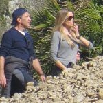 Antonio Banderas y Nicole Kimpel en "Caminito del Rey"en Los Gaitanes