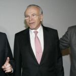 Francisco González, Isidro Fainé y Emilio Botín, presidentes de BBVA, la Caixa y Santander