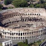 Imagen aérea del coliseo romano