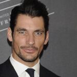 El modelo David Gandy durante un acto de la firma.