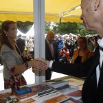 La Infanta Elena en la inauguración en el Parque del Retiro la 73 edición de la Feria del Libro de Madrid