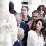 La abogada en su polémica visita al Museo de la Acrópolis en octubre de 2014