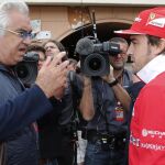 Flavio Briatore y Fernando Alonso