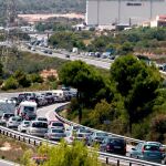 La autopista AP-7 en sentido sur a su paso por Roda de Bara