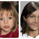 Imagen de Maddie antes de su desaparición y un retrato robot de cómo sería al cumplir los 9 años