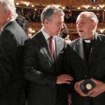 Juan Maria Atutxa, Íñigo Urkullu y Juan María Uriarte, ayer en Bilbao