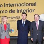María Josefa García Cirac, Alicia García, José Manuel Soria, Juan Vicente Herrera y Javier León de la Riva, momentos antes de la inauguración del Congreso sobre Turismo Rural en Valladolid