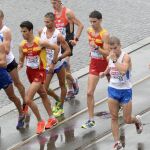 Miguel Ángel Lopez, durante los 20 km marcha de hoy