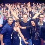 El equipo de «Levántate y Cárdenas» en Sevilla
