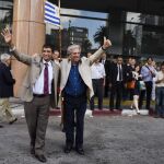 El presidente electo Tabaré Vázquez y su vicepresidente president, Raúl Sendic