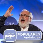 Arias Cañete no ha mencionado quién será el candidato del PP a las europeas.