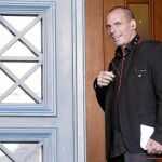 El ministro de Finanzas, Yanis Varufakis, ayer en el Parlamento Griego