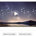 Lluvia de Perseidas en Google
