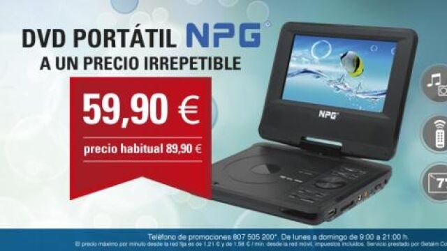 DVD Portátil NPG - 59,95 €
