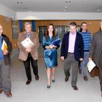 La consejera Silvia Clemente con representantes agrarios de la Región en una de sus habituales jornadas de trabajo