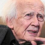 Bauman, ayer durante un encuentro con la prensa en Madrid