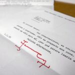 Una de las cartas que forma parte de la colección de documentos sobre Cirlot localizados por la librería Litoral de Barcelona
