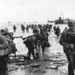 Tropas de Estados Unidos desembarcan en Omaha Beach el Día D