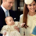 Los duques de Cambridge con su hijo, Jorge