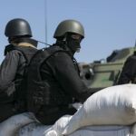 Solados ucranianos en Slaviansk