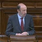 Alfredo Péraz Rubalcaba durante su intervención
