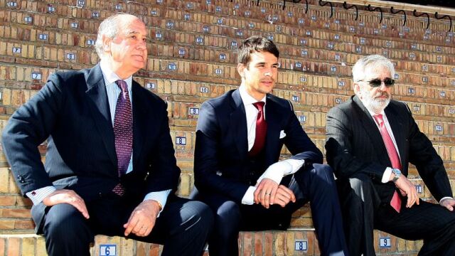 Ramón Valencia, Manzanares y Eduardo Canorea, en imagen de archivo